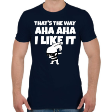 PRINTFASHION That's the way I like it - Férfi póló - Sötétkék férfi póló