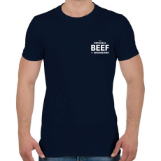 PRINTFASHION The BEEF original - A mackó - Férfi póló - Sötétkék