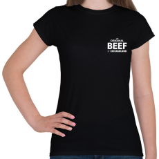 PRINTFASHION The BEEF original - A mackó - Női póló - Fekete