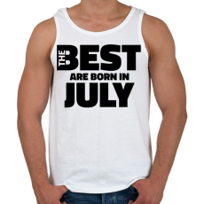 PRINTFASHION The Best are born in july - Férfi atléta - Fehér