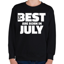 PRINTFASHION The Best are born in july - Gyerek pulóver - Fekete gyerek pulóver, kardigán