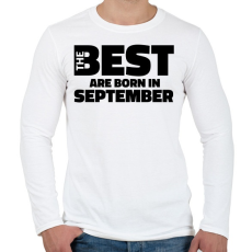 PRINTFASHION The Best are born in september - Férfi hosszú ujjú póló - Fehér