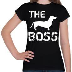 PRINTFASHION The boss - Női póló - Fekete