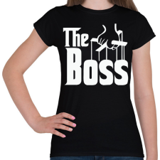 PRINTFASHION The Boss - Női póló - Fekete női póló