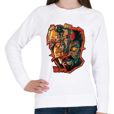 PRINTFASHION The boys art - Női pulóver - Fehér