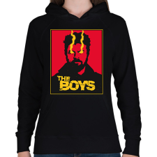 PRINTFASHION The boys - Butcher - Női kapucnis pulóver - Fekete női pulóver, kardigán