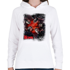 PRINTFASHION The Boys - Női kapucnis pulóver - Fehér