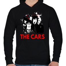 PRINTFASHION THE CARS BAND - Férfi kapucnis pulóver - Fekete
