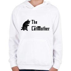 PRINTFASHION the catmother - Gyerek kapucnis pulóver - Fehér