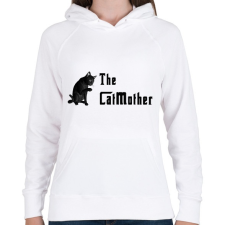 PRINTFASHION the catmother - Női kapucnis pulóver - Fehér női pulóver, kardigán