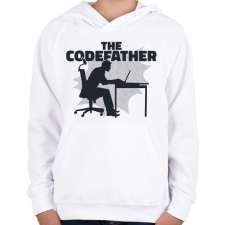 PRINTFASHION The Codefather - Gyerek kapucnis pulóver - Fehér gyerek pulóver, kardigán