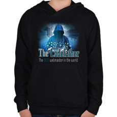 PRINTFASHION THE CODEFATHER - Gyerek kapucnis pulóver - Fekete