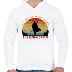 PRINTFASHION The Dadalorian - Férfi kapucnis pulóver - Fehér