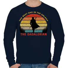 PRINTFASHION The Dadalorian - Férfi pulóver - Sötétkék