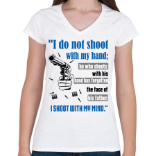 PRINTFASHION THE DARK TOWER2 - Női V-nyakú póló - Fehér női póló