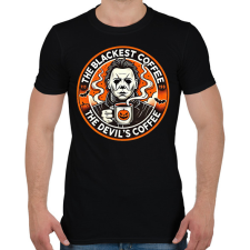 PRINTFASHION The Devil's Coffee - Férfi póló - Fekete férfi póló
