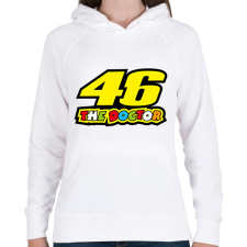 PRINTFASHION The Doctor 46 - Női kapucnis pulóver - Fehér női pulóver, kardigán