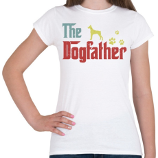 PRINTFASHION The dogfather - Női póló - Fehér