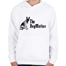 PRINTFASHION the dogmother - Gyerek kapucnis pulóver - Fehér
