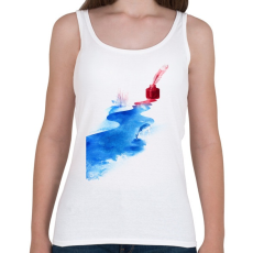 PRINTFASHION The drama of casuality - Női atléta - Fehér