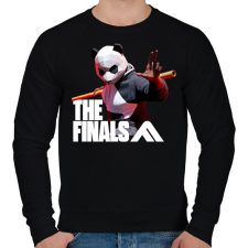 PRINTFASHION The Finals - Panda skin - Férfi pulóver - Fekete férfi pulóver, kardigán