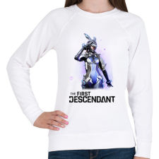 PRINTFASHION The First Descendant Bunny - Női pulóver - Fehér női pulóver, kardigán