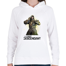 PRINTFASHION The First Descendant Jayber - Női kapucnis pulóver - Fehér női pulóver, kardigán