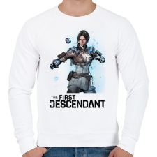 PRINTFASHION The First Descendant Viessa  - Férfi pulóver - Fehér férfi pulóver, kardigán