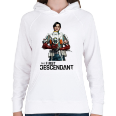 PRINTFASHION The First Descendant Yujin  - Női kapucnis pulóver - Fehér