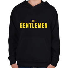 PRINTFASHION The Gentlemen - Gyerek kapucnis pulóver - Fekete