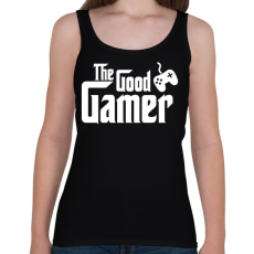 PRINTFASHION The Good Gamer - Női atléta - Fekete