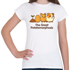 PRINTFASHION The Great Potatomorphosis - Női póló - Fehér