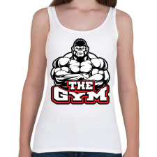 PRINTFASHION The GYM - Női atléta - Fehér női trikó