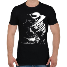 PRINTFASHION The invisible man - Férfi póló - Fekete férfi póló