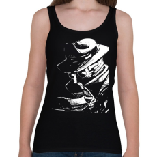 PRINTFASHION The invisible man - Női atléta - Fekete