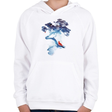 PRINTFASHION The last apple tree - Gyerek kapucnis pulóver - Fehér