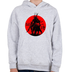 PRINTFASHION The Last Samurai - Gyerek kapucnis pulóver - Sport szürke