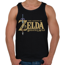 PRINTFASHION The legend of Zelda - Férfi atléta - Fekete atléta, trikó