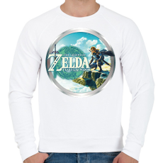 PRINTFASHION The Legend of Zelda: Tears of the Kingdom - Férfi pulóver - Fehér
