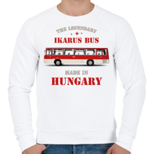 PRINTFASHION The legendary Ikarus bus - Férfi pulóver - Fehér férfi pulóver, kardigán