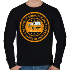 PRINTFASHION the legendary ikarus bus made in hungary - Férfi pulóver - Fekete férfi pulóver, kardigán
