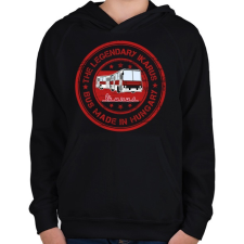 PRINTFASHION the legendary ikarus bus made in hungary - Gyerek kapucnis pulóver - Fekete gyerek pulóver, kardigán