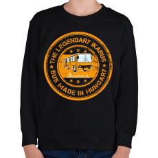 PRINTFASHION the legendary ikarus bus made in hungary - Gyerek pulóver - Fekete