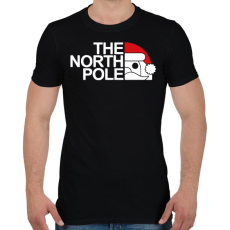 PRINTFASHION The north pole - Márka paródia - Férfi póló - Fekete