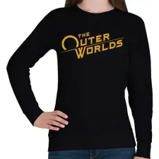 PRINTFASHION The Outer Worlds - Női pulóver - Fekete női pulóver, kardigán