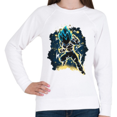 PRINTFASHION The Prince Saiyan - Női pulóver - Fehér