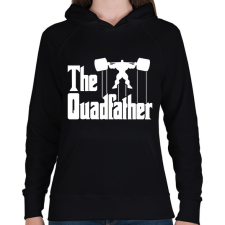 PRINTFASHION The quadfather - Női kapucnis pulóver - Fekete női pulóver, kardigán