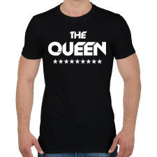 PRINTFASHION The Queen - Férfi póló - Fekete férfi póló