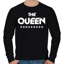 PRINTFASHION The Queen - Férfi pulóver - Fekete férfi pulóver, kardigán