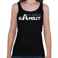 PRINTFASHION The Queen's Gambit logo - Női atléta - Fekete